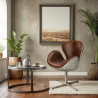 Buy Swin Chair Aviator Armchair - Microfiber Aged Leather Effect Brown 25625 - prices